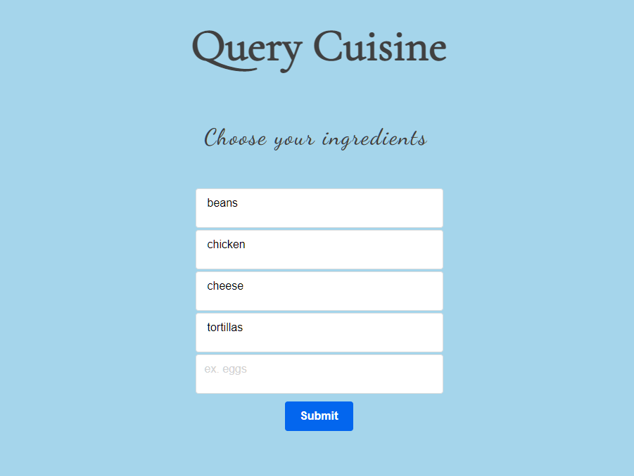 github-QueryCuisine
